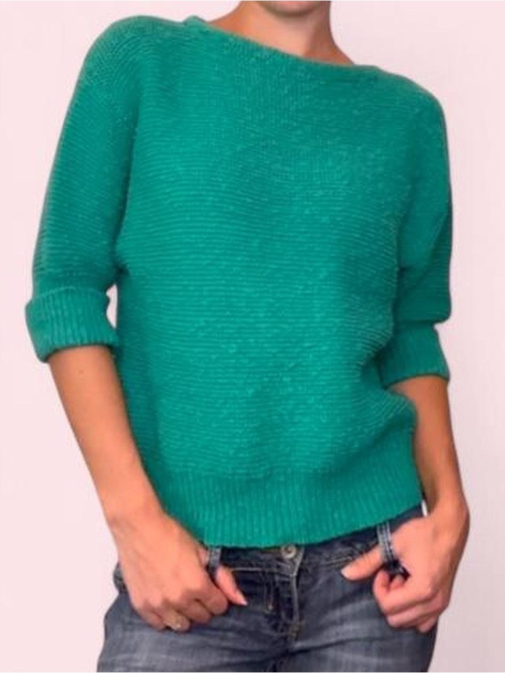 Vintage Regatta Sport Teal Knit Sweater